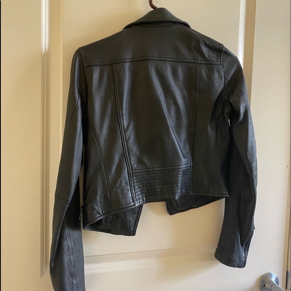 Portmans Idolise Leather Biker Jacket size S - Picture 9 of 9